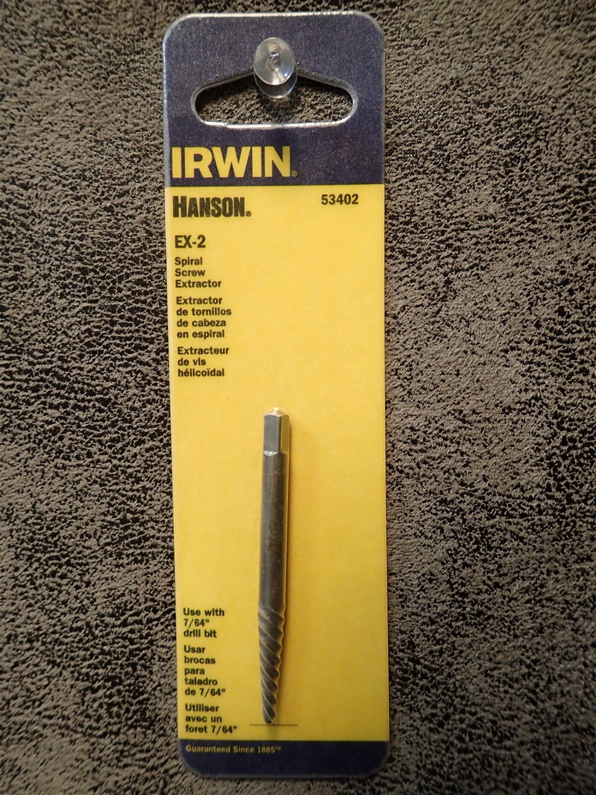 53402 Irwin Hanson EX2 Spiral Flute Screw Extractor for 7/64 Drill Bit