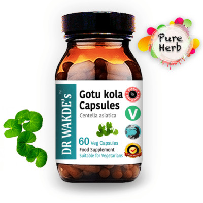 DR WAKDE'S Gotu kola Kapseln (Mandukparni | Centella asciatia) | 60 pflanzliche Kapseln...