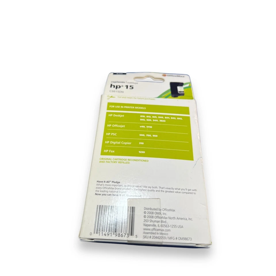 Repuesto cartucho de tinta negro OfficeMax para HP 15 Foto 4 de 4
