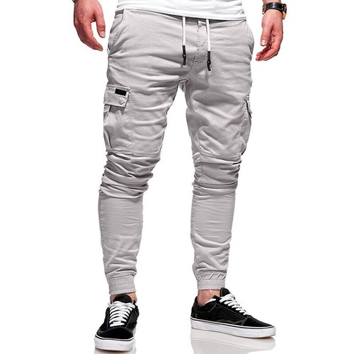 Man's Long Joggers Pants Sweatpants Cargo Combat Loose Baggy Workout Trousers - Picture 9 of 20