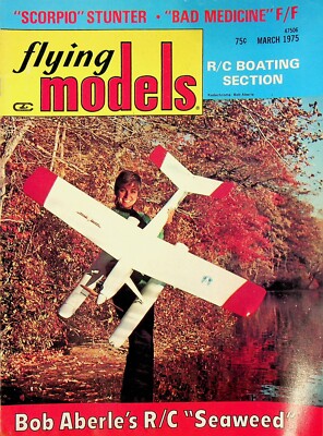 Flying Models Magazine March 1975 ''Seaweed'' Scorpio Stunter  m3236
