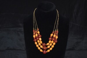 Vintage COLDWATER CREEK Multistrand Beaded Corded Necklace 20"