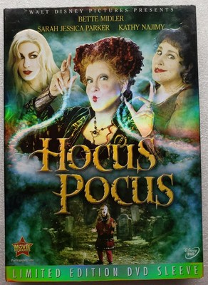 Hocus Pocus Disney DVD 2002 Widescreen With RARE Slipcover 717951003584