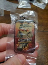 Snickers Candy Bar Keychain ,Vintage Collectible Elephant Key chain