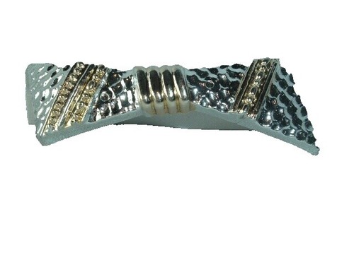 Gothic Cross Hair Clips | Black Silver Rhinestone Barrettes  display picture 1