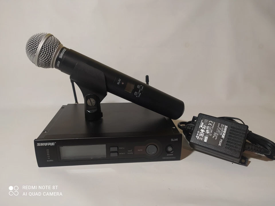 Shure SLX24 Mikrofon SLX2 Handheld& SM58 Kapsel LEGAL ANMELDEFREI 606-630 Mhz!!