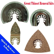 4 Saw Blade Oscillating Multi Tool Grout line remove universal fit