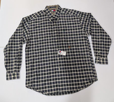 Tommy Hilfiger Navy White Grid Plaid Button Down Shirt NWT Sz XL Free Shipping