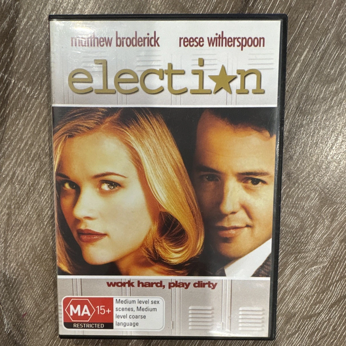 Election DVD MA15+ Region 4 PAL (1999) 99 mins Broderick Witherspoon