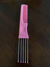 Vntg Goody Comb Lift Combo Tool Pink Made In USA