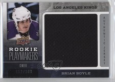 2008-09 Upper Deck Rookie Playmakers Jerseys 52/100 Brian Boyle #RP-BB 0c3