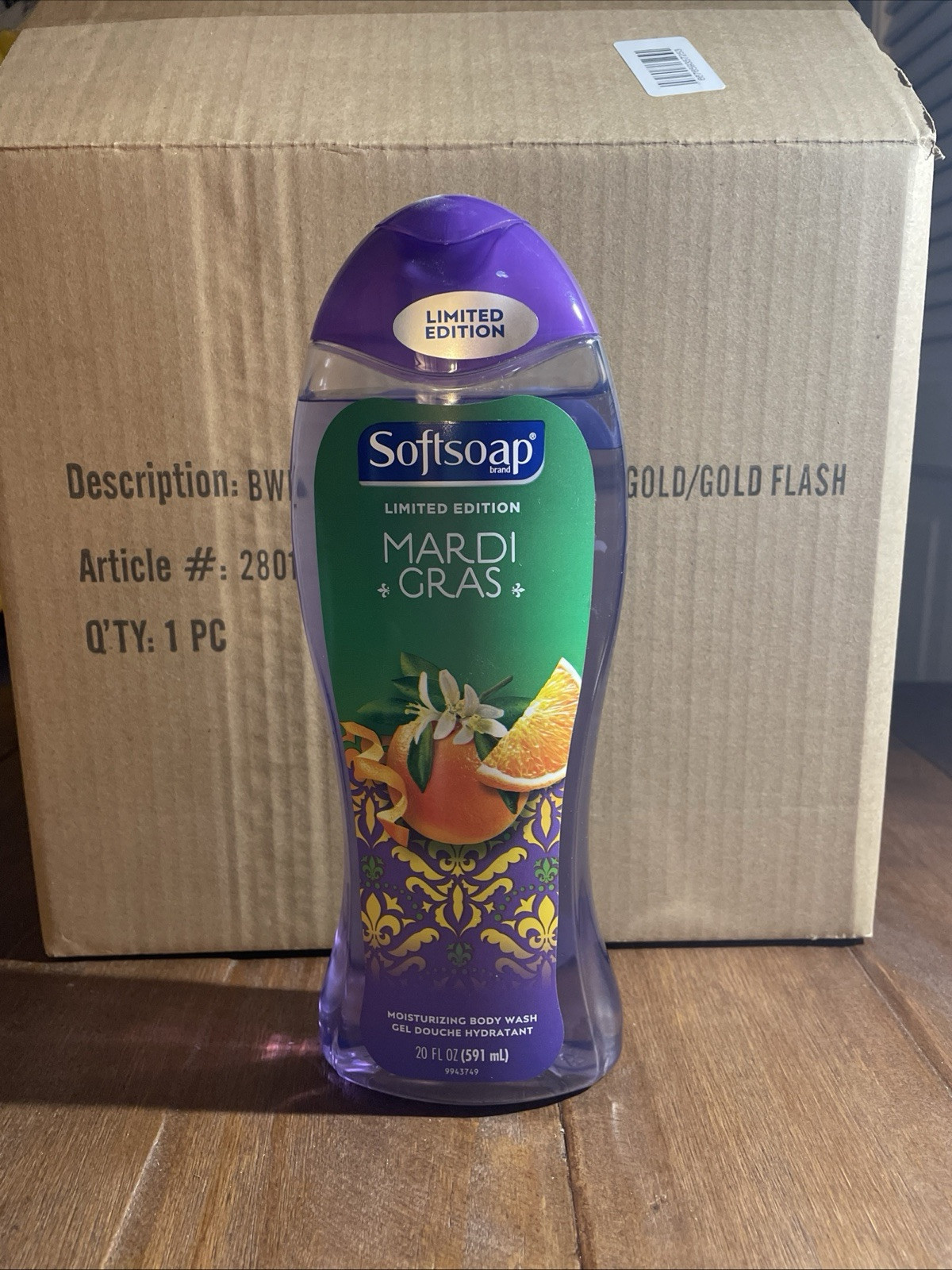 Softsoap Mardi Gras Moisturizing Body Wash 20 oz Limited Edition