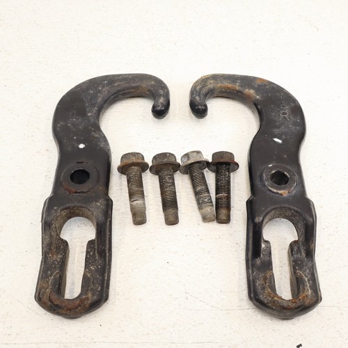 2004-2015 Nissan Titan Armada Front Tow Hooks w/ Bolts Pair Tow Hook Kit OEM
