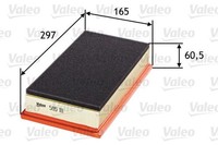 NEU - Valeo 585111 Luftfilter FüR Alfa Romeo