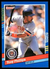 Tony Phillips 1991 Donruss #286 Tigers MLB READ FREE SHIPPING AutographDen