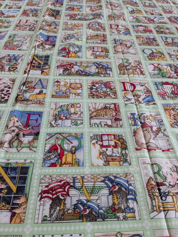 35" x 43" HUNGRY ANIMAL ALPHABET Entire Alphabet SEE PICTURES - Image 2 of 4