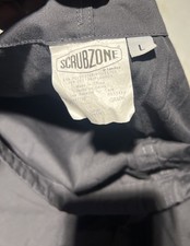 Scrub Zone Scrub Large Top  Pant Set Medical Uniform Gray Scrubzone