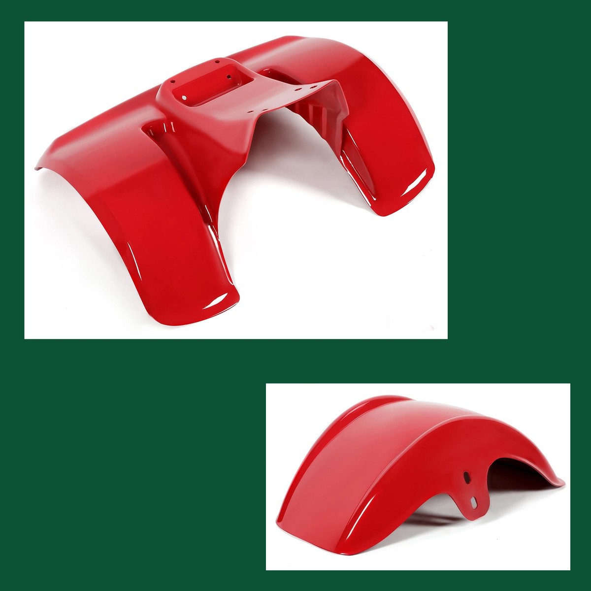 Front and Rear Fender Painted Red Plastic New For Honda ATC70 1978