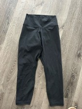 Black Women's Regular Solid Leggings Style ZB006127 Size 02/24