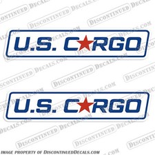 Fits U.S. Cargo Trailer Decals (Set of 2)