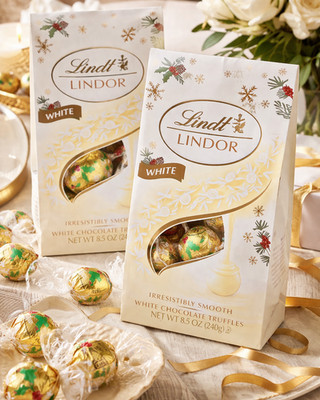 Lindt Lindor White Chocolate Truffles 8.5oz Bags Lot of 2 Lindt Candy
