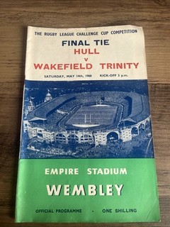 Hull Fc V Wakefield Rugby League Challenge Cup Final Programme 1960