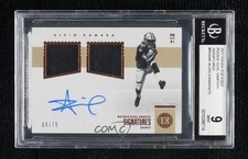 2017 Encased Rookie Dual Swatch Signatures 9/75 Alvin Kamara BGS 9 MINT Auto v9t