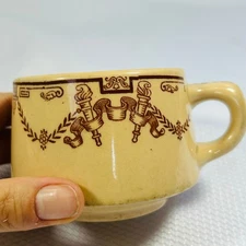 Vintage Wallace China Desert Ware Restaurant Ware coffee cup mug torch ribbon 