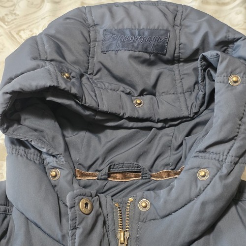 Abercrombie & Fitch Girls XL (Womens XS/S) Navy Blue Hooded Puffer Coat Jacket - Picture 7 of 14