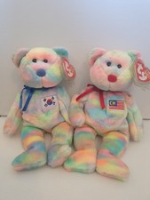 MWMT. Ty Beanie Babies COREANA & WIRABEAR. Asia Pacific Korea Malaysia Exclusive