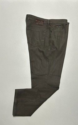 ALBERTO T400 Mens Brown Cotton Classic Comfort DENIM Jeans Pants/Slacks 40x31