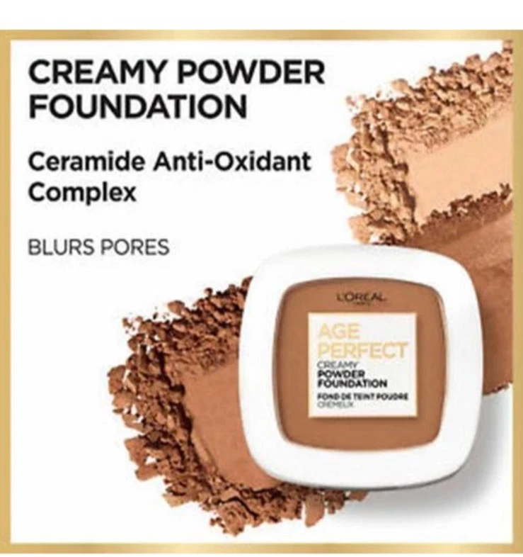 Loreal Age Perfect Creamy Powder Foundation 330 Golden Bun New Sealed Lot Of 2 - Image 3 of 4