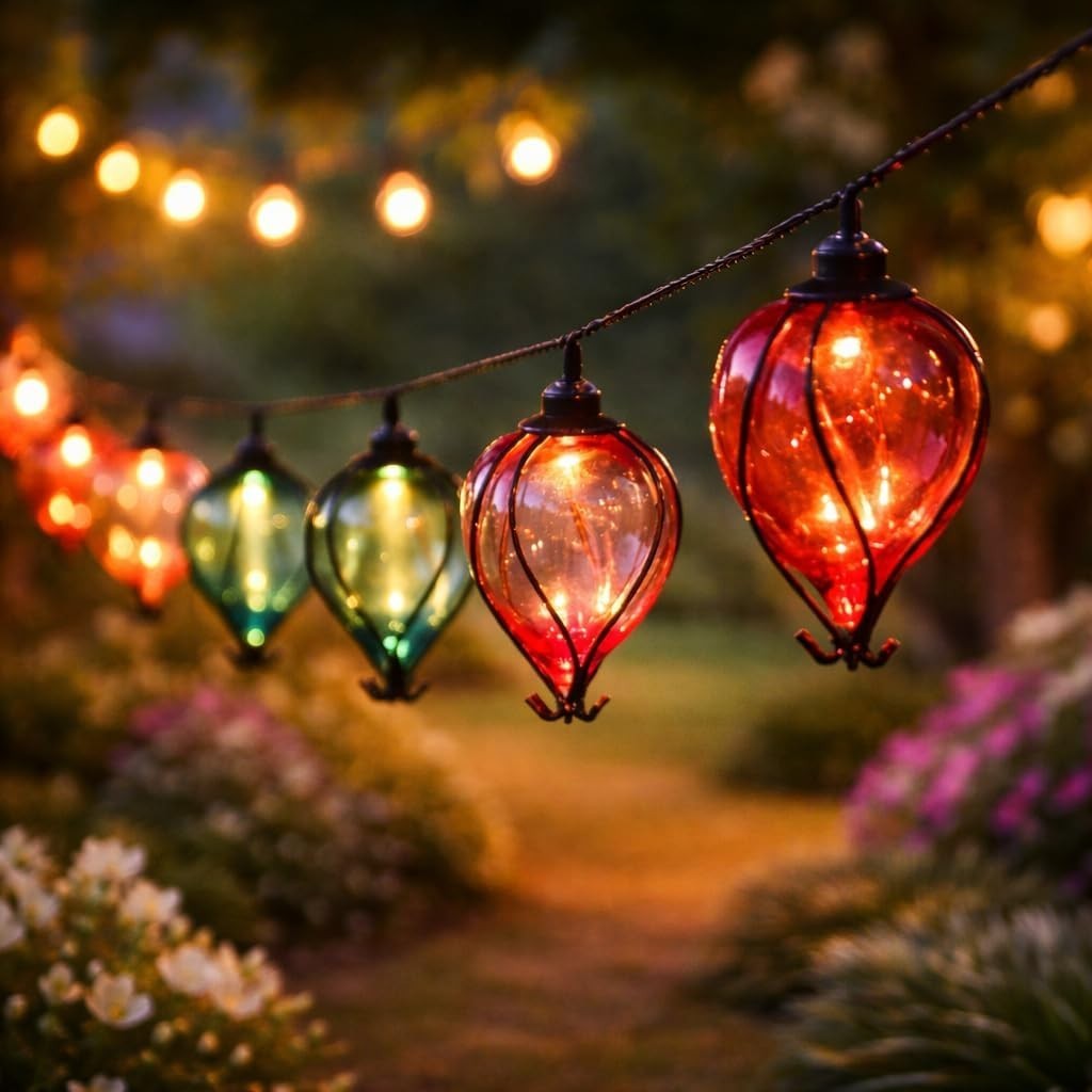 Smart Solar Balloon Rainbow String Lights - Image 3