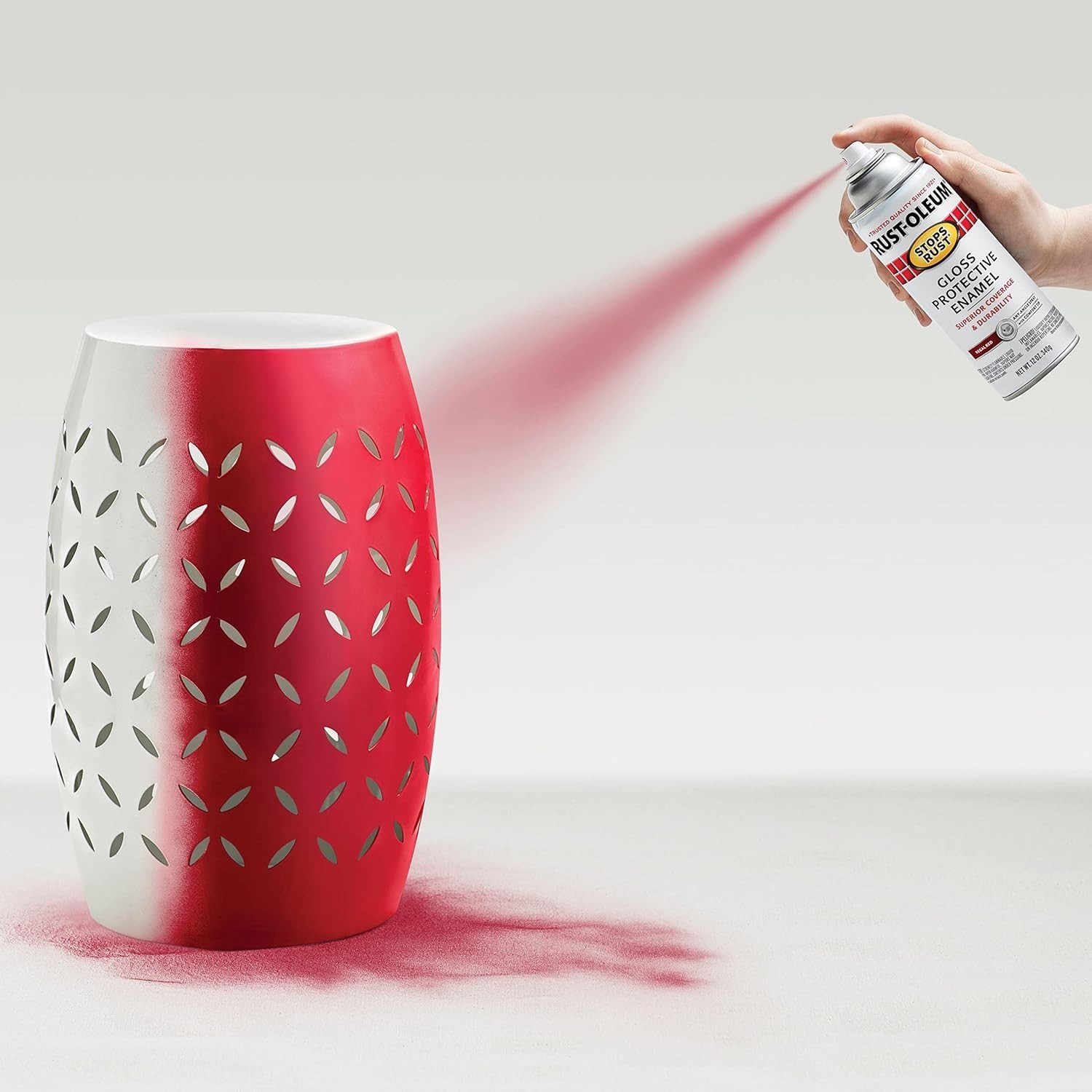 Rust-Oleum 7765830 Stops Rust Spray Paint, 12-Ounce, Gloss Regal Red