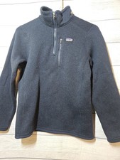 Patagonia Better Sweater YOUTH LARGE 12 -Navy Blue Pullover Jacket w/ 1/4 Zip