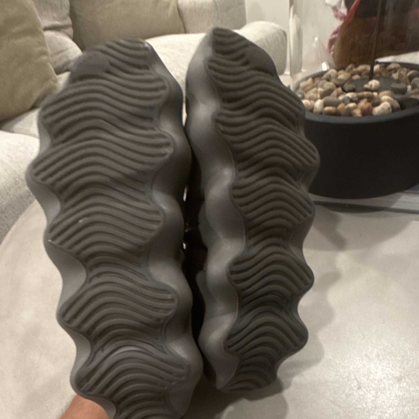 adidas Yeezy 450 Cinder GX9662 Brown Knit Textile Sneakers Lace Up Men's thumbnail 9