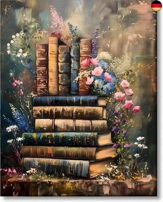 Gutluz Malen nach Zahlen Erwachsene Buch Blumen - paint by numbers Adult -