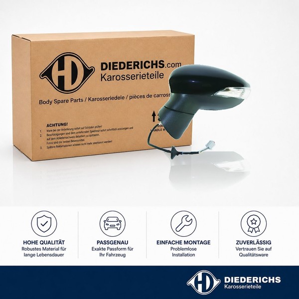 Aussenspiegel Rechts Diederichs 1405124 FÜR Ford RÜCkspiegel Aussen-image