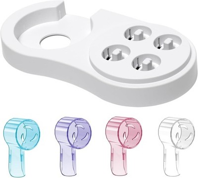Toothbrush Head Covers & Toothbrush Holder for Oral B & iO Series, Multicolor