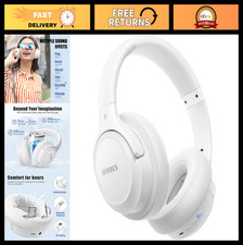 Wireless Over-Ear Bluetooth Headphones, 65H Playtime, HiFi Stereo, Deep Bass, Fo