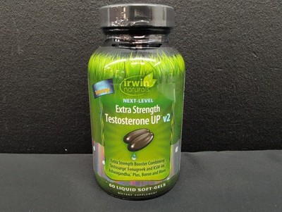 Irwin Naturals Next Level Extra Strength Testosterone Up V2 60 CT Exp Mar 2027