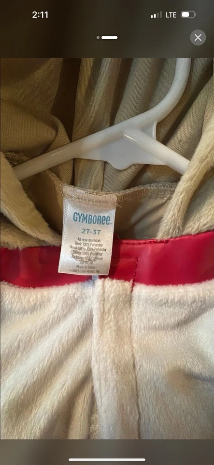 Gymboree  Puppy Halloween Costume Size 2-3T Excellent Condition Pre Owned - Image 2 of 2