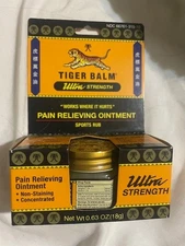 Tiger Balm Creme Ultra Strenght Pain Releiving Ointment 18g 0.63 Oz