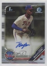 2019 Bowman Draft Chrome Pick Refractor 345/499 Jamari Baylor #CDA-JB Auto 0p45