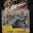 Hasbro G.I. Joe Sound Attack Flint vs Baroness Action Figures Set w/ Comic