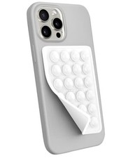 Suction Phone Case Mount, Silicon Adhesive Phone Accessory for iPhone and White