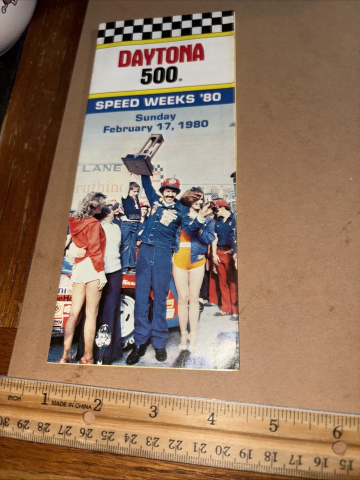 De colección 1980 Speed Weeks 80 Daytona 500 y 24 horas Pepsi Challenge - Folleto NASCAR Foto 2 de 4