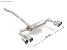 Ragazzon Duplex Sportauspuff Jeep Renegade 1.0l T-GDI je 2x80mm gerollt gerade