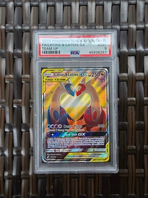 2019 Pokemon Sun & Moon FA/Latias & Latios GX Team Up PSA 9 Secret