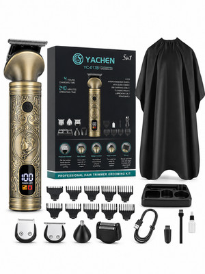 9-in-1 Edelstahl Multi-Groomer Haarschneider Set 240M Folienrasierer Friseur